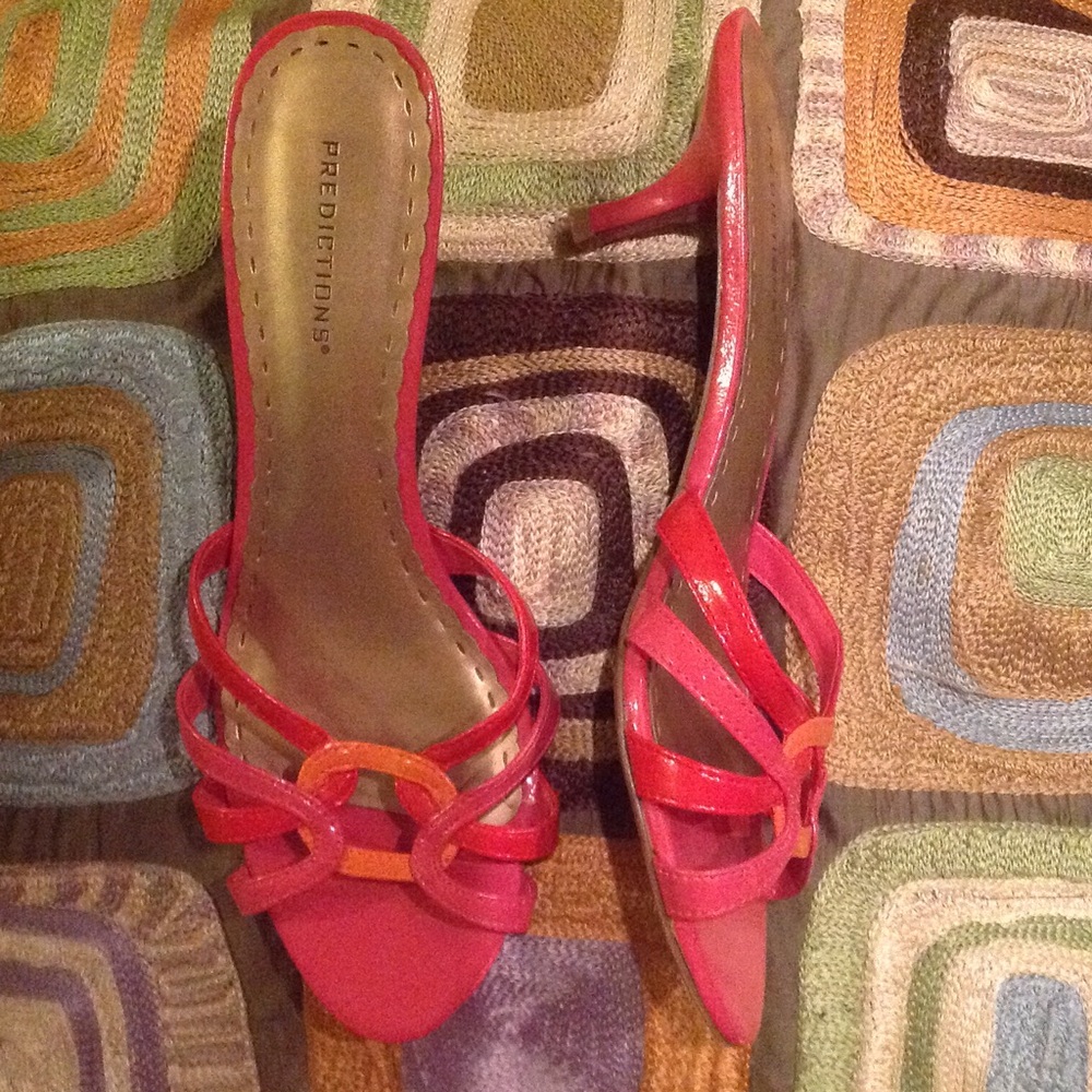 Predictions Pink and Orange Women's Sandals